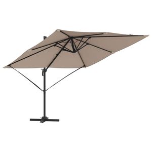 vidaXL Roma Parasol 286 x 284 x 265 cm Aluminium og Polyester