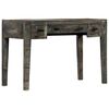 vidaXL skrivebord 110 x 50 x 75 cm massivt mangotr&aelig; sort