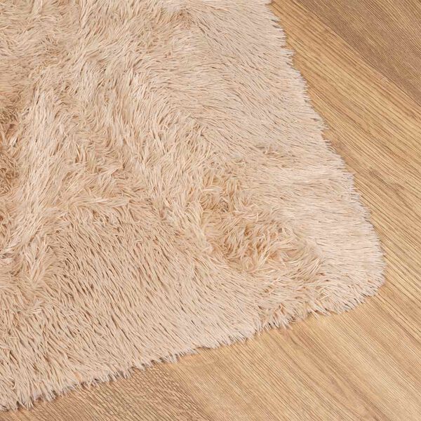 vidaXL shaggy gulvt&aelig;ppe NAVARRA 160x230 cm h&oslash;je luv polyester beige