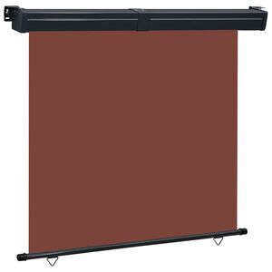 vidaXL sidemarkise til altan 175x250 cm brun