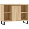 vidaXL badev&aelig;relsesskab 80x33x60 cm konstrueret tr&aelig; sonoma-eg