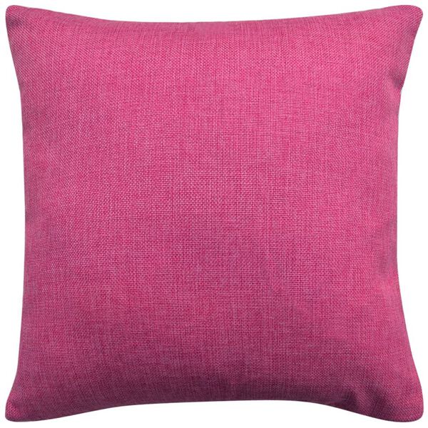 vidaXL 4 stk. pudebetræk linned-look pink 40x40 cm