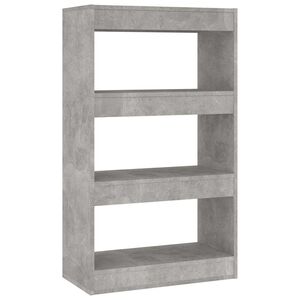 vidaXL bogreol/rumdeler 60x30x103 cm konstrueret tr&aelig; betongr&aring;
