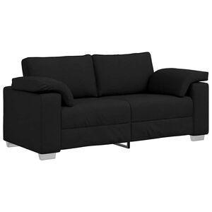vidaXL Tos&aelig;ders sofa Sort 180 cm Stof