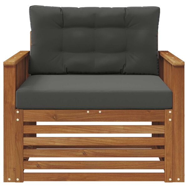 vidaXL Udend&oslash;rs sofagruppe Soli Akacietr&aelig; og polyester Naturfarvet