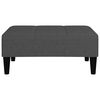 vidaXL 2-personers sovesofa med skammel mikrofiberstof m&oslash;rkegr&aring;