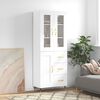 vidaXL h&oslash;jskab 69,5x34x180 cm konstrueret tr&aelig; hvid