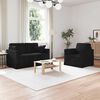 vidaXL Sofa 2 pcs Sort 138 x 78 x 80 cm Fl&oslash;jl