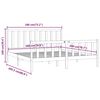 vidaXL sengestel 180x200 cm Super King massivt fyrretræ sort