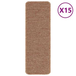 vidaXL Skridsikre Trappem&aring;tter 15 stk. 60 x 25 cm Gul PP Rektangul&aelig;r