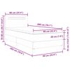 vidaXL Box spring seng med madras Sort 90 x 200 cm Kunstl&aelig;der