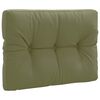 vidaXL Palle rygpude VIANEN 100% polyester Olivengr&oslash;n 70 x 40 x 12 cm
