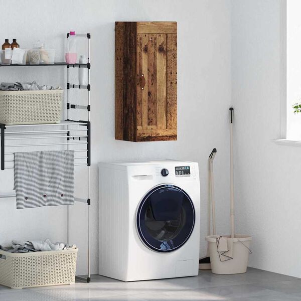 vidaXL V&aelig;gskab Gammelt tr&aelig; 34,5 x 34 x 90 cm Konstrueret tr&aelig;