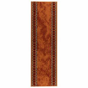 vidaXL Runner T&aelig;ppe FLORNES V&aelig;vet Orange 67 cm x 150 cm PP 7 mm