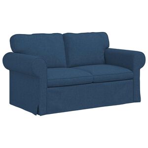 vidaXL Sofa Bl&aring; 155 x 82 x 80 cm Stof