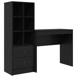 vidaXL Bord Sort eg 135,5 x 40 x 127 cm 2 stk.