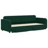 vidaXL daybed med udtr&aelig;k og skuffer 80x200 cm velour m&oslash;rkegr&oslash;n