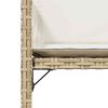 vidaXL havestole 4 stk. med hynder polyrattan beige