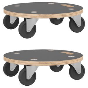 vidaXL m&oslash;belhunde 2 stk. &Oslash;38x11,5 cm 250 kg rund