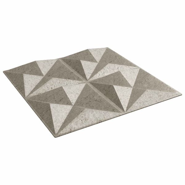 vidaXL V&aelig;gpaneler 24 pcs Origami Beton 50 x 50 cm XPS Skum