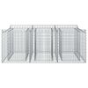vidaXL Gabion h&oslash;jbed S&oslash;lv 150 x 100 x 60 cm Galvaniseret st&aring;l