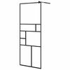 vidaXL brusev&aelig;g 80x195 cm klart ESG-glas sort