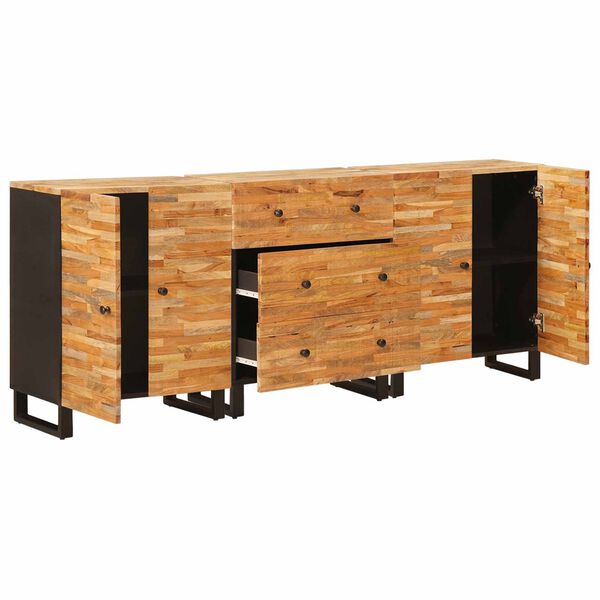 vidaXL Sideboard Brun Massivt mangotr&aelig;