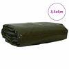 vidaXL Tarpaulin 650g / m&sup2; Oliven gr&oslash;n 3,5 x 5 m