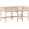 vidaXL h&oslash;jseng med stige og tag 90x200 cm massivt fyrretr&aelig;