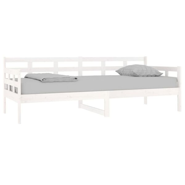 vidaXL daybed 80x200 cm massivt fyrretræ hvid
