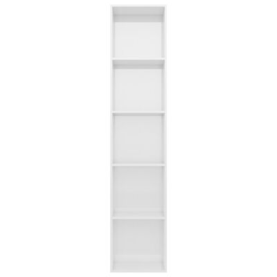 vidaXL bogskab 40 x 30 x 189 cm spånplade hvid højglans
