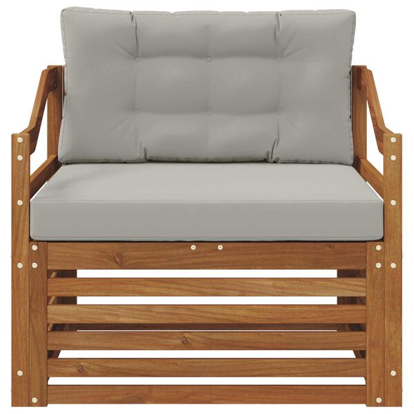 vidaXL Udend&oslash;rs sofagruppe Massivt Akacietr&aelig; Naturfarvet