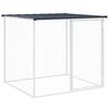 vidaXL h&oslash;nsehus med tag 103x98x90 cm galvaniseret st&aring;l antracitgr&aring;