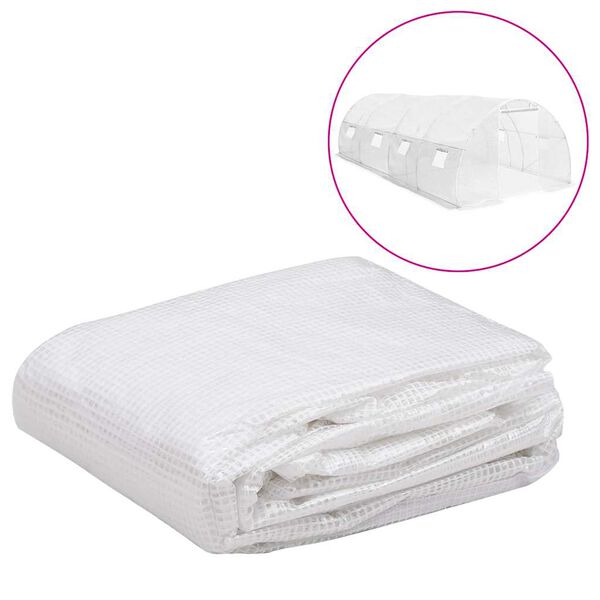 vidaXL overtr&aelig;k til drivhus (18 m&sup2;) 3x6x2 m transparent