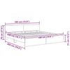 vidaXL Sengestel Gammelt tr&aelig; 180 x 200 cm Konstrueret tr&aelig;