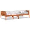vidaXL juniorseng uden madras 90x190 cm massivt fyrretr&aelig; gyldenbrun