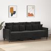 vidaXL 3-personers sofa 180 cm velour sort