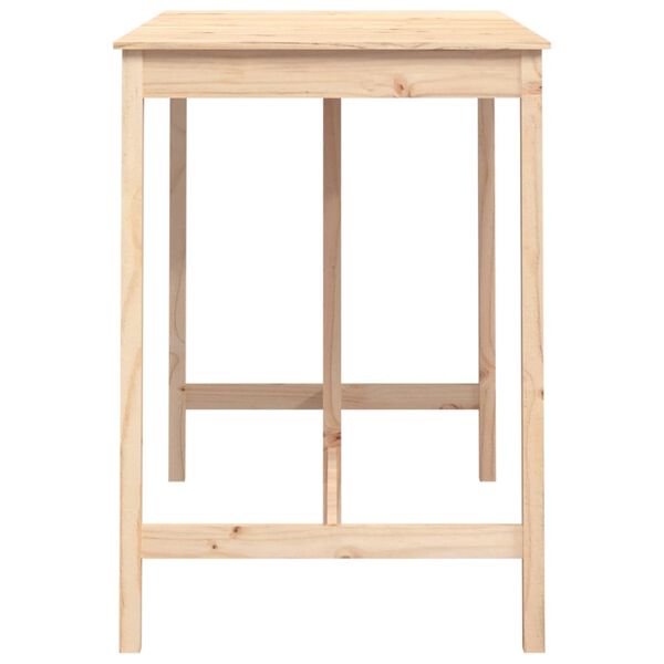 vidaXL barbord 140x80x110 cm massivt fyrretræ