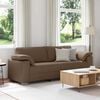 vidaXL Sofa 178cm Brun Stof