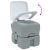 vidaXL Camping toilet Grå og Hvid 41,5 x 36,5 x 37,5 cm Polyethylen