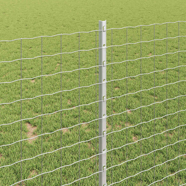 vidaXL Hegnsp&aelig;l 11 pcs S&oslash;lv 100 cm St&aring;l