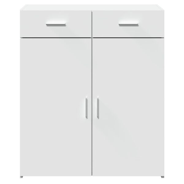 vidaXL skænk 80x42,5x93 cm konstrueret træ hvid