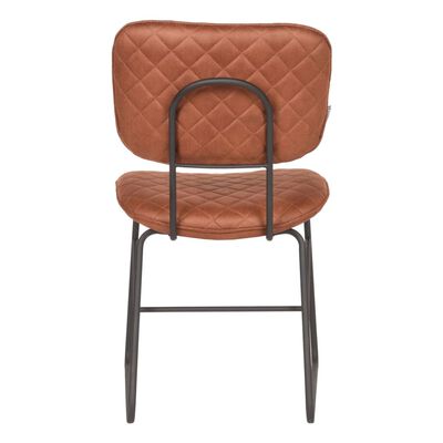 LABEL51 spisebordsstole 2 stk. Sev 49x60x87 cm cognacfarvet