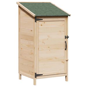 vidaXL Have Skur Naturfarvet 59 x 56 x 113,5 cm Massivt Fyrretr&aelig;
