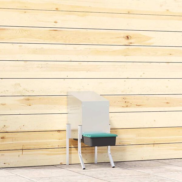 vidaXL h&oslash;nseredekasse 1 rum med ben galvaniseret st&aring;l