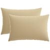 vidaXL Pudebetr&aelig;k 2 pcs HEERLEN Beige 40 x 60 cm Polyester