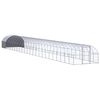 vidaXL h&oslash;nsehus 3x24x2 m galvaniseret st&aring;l