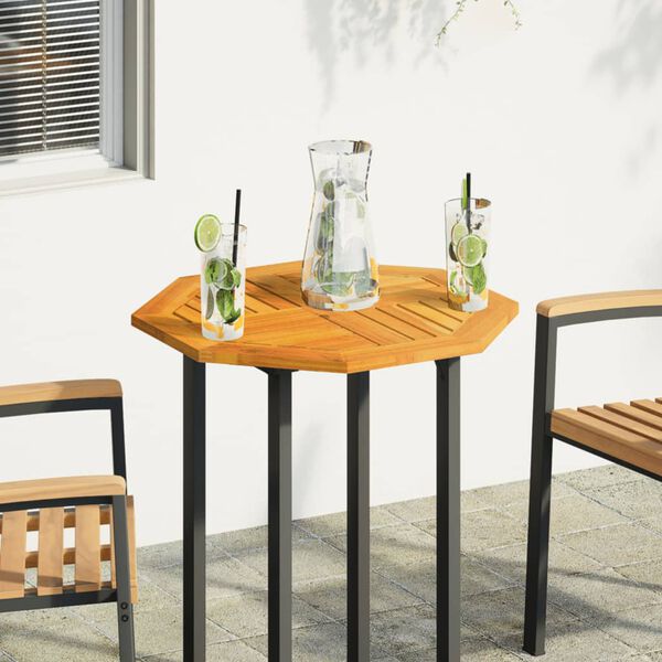 vidaXL bordplade 60x60x2 cm ottekantet massivt akacietræ