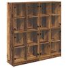 vidaXL Highboard 2 stk. Gammelt tr&aelig; 68 x 37 x 142 cm Konstrueret tr&aelig;