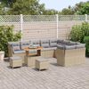 vidaXL Havesofa S&aelig;t 12 pcs Beige polyrattan